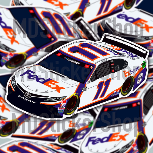 Denny Hamlin #11 NASCAR Cup Driver Car Vinyl Sticker