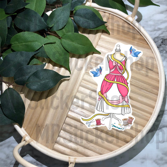 Cinderella Wardrobe Vinyl Sticker