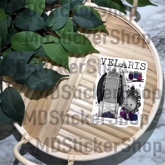 Velaris Chart Vinyl Sticker