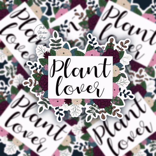 Plant Lover Floral Vinyl Sticker