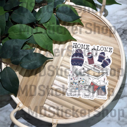 Home Alone Chart Vinyl Sticker