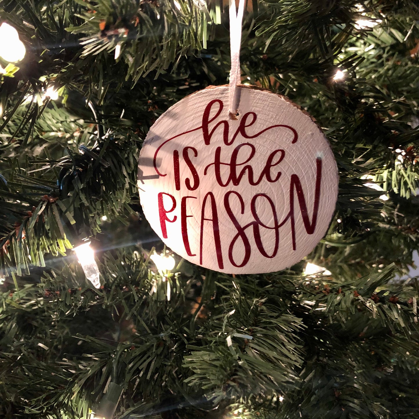 He Is the Reason Wood Ornament
