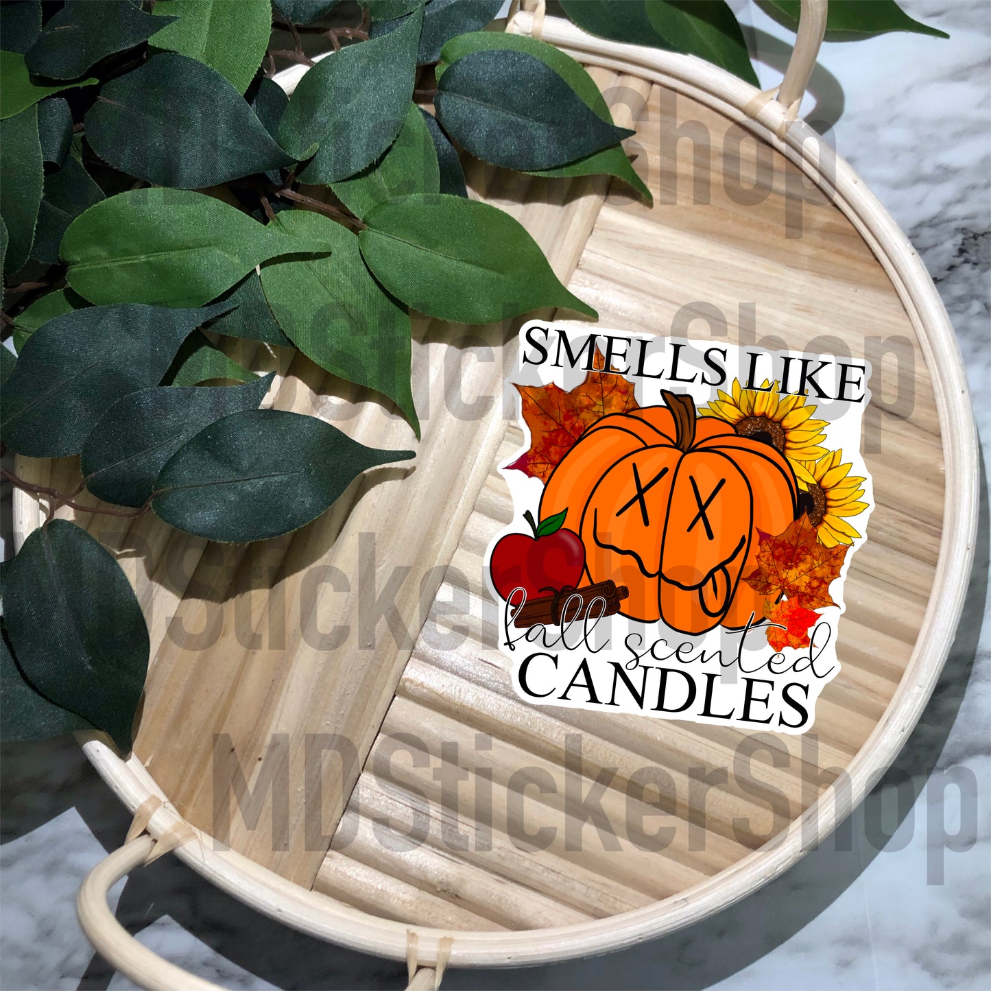 Smells Like Fall Scented Candles Vinyl Sticker