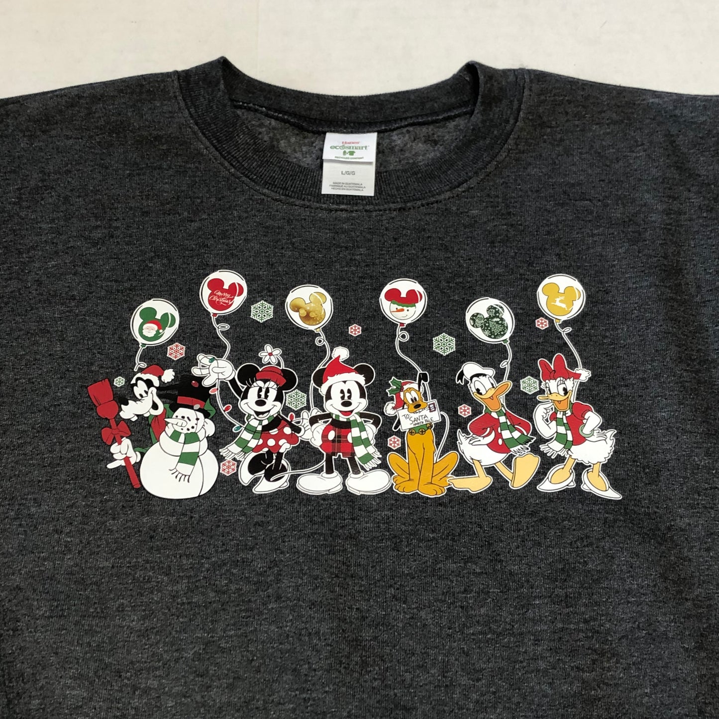 Holiday Mickey & Friends Charcoal Heather Pullover, Sweatshirt